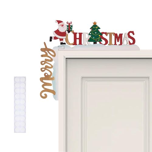 LIULINY Weihnachtsdeko Türrahmen, Weihnachten Türrahmen Deko...