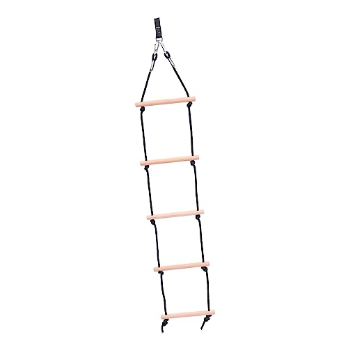 ORFOFE Climbing Plaything for Kids Wooden Ladder Rope Outdoor Recreation Toy Enhance Kids' Skills Health