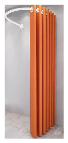 Wedding Dress Fitting Room Partition Curtain, Clothing Store Flat Wall Dressing Room Sheltering Screen, Commercial Wall Mounted U-Shaped Changing Room for Privacy Protection (Color : Set of E, Size