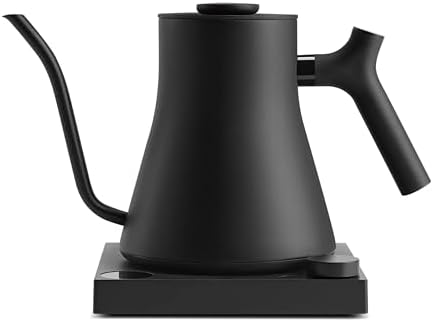 Fellow Stagg EKG Pro Electric Gooseneck Kettle – Precise Temperature Control, Quick Heating, Brew Timer, Scheduling, Stainless Steel, Pour-Over Coffee - 0.9L, Matte Black
