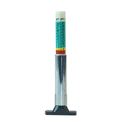 Car Tire Tread Depth Gauge, Auto Tire Wear Detection Measuring Pen, Car Tyre Tire Tread Depth Gauge Meter, Tire Tread Gauge Color Coded, Professional Tire Thread Meter Tool for Motorcycle, Bus,SUV