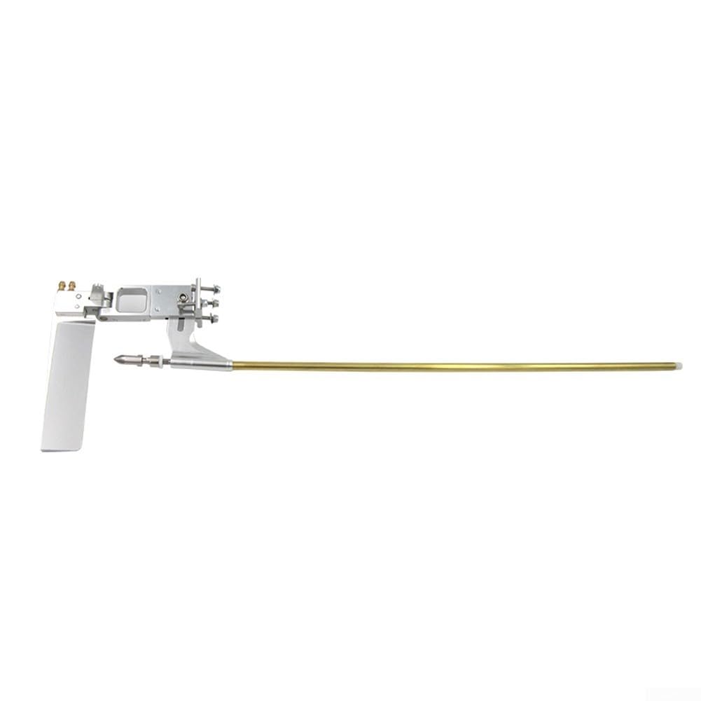 Kit timone sterzo per barca RC con albero di trasmissione flessibile da 4 mm, per assemblaggio in alluminio CNC per modelli marini, puntone regolabile per albero con capezzoli di raffreddamento ad