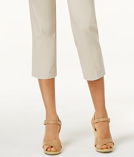 JM Collection Women's Embellished Pull On Capri Pants Brown Size X-Large3