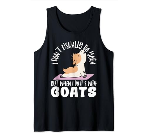 Yoga Goat Yogi Pose Women Funny Goat Yoga Tank Top