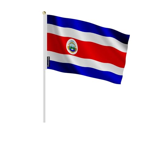 Mini drapeau Costa Rica 14x21cm de qualité supérieure en lot de 100