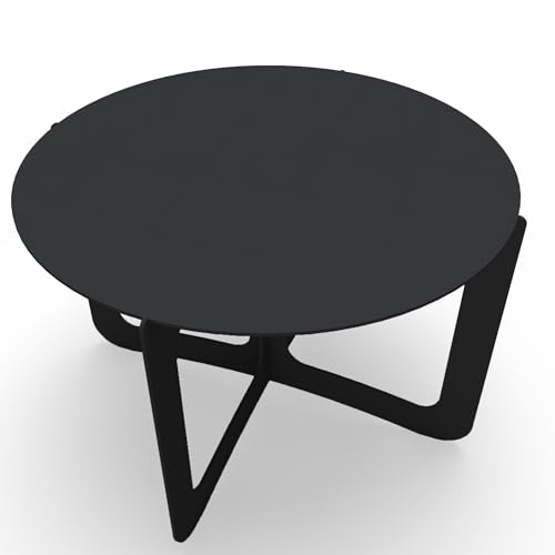 tuning-art Barcelona Table de Salon en métal | revêtement thermolaqué résistant | Table d'appoint | Table Basse | utilisable à l'intérieur et à...
