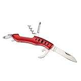 EUROtops Taschenmesser 5-in-1 - kompakt & leicht, Messer/Schraubenzieher/Korkenzieher/Flaschen- & Dosenöffner/Aufhänge-Öse, rostfreier Edelstahl, Camping, Outdoor, 9,7 x 2,5 x 1,35 cm