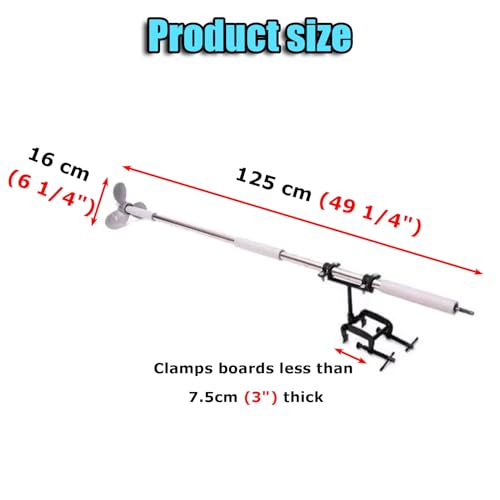 Kit hélice de bateau légère portable : solution de secours pour canoë et radeau - 7