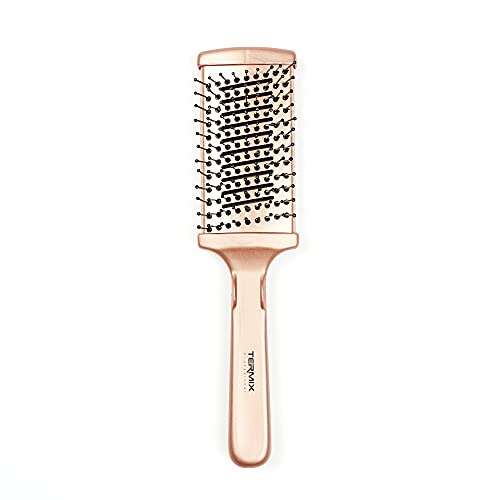 Termix Professional Gold Rose Large Thermal Flat Brush for Detangling and Smoothing Ceramic Technology for Quick Drying Intense Shine and Ergonomic Design - Image 2