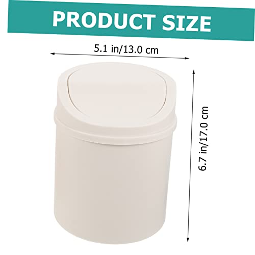 Cabilock 2PCS Mini Caneca de Basura de Escritorio Compacta miniatura 6