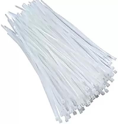 steko (1000 pieces) self locking teeth grip nylon zip, cable tie (2.5mm x 100mm) nylon standard cable tie (white pack of 1000)