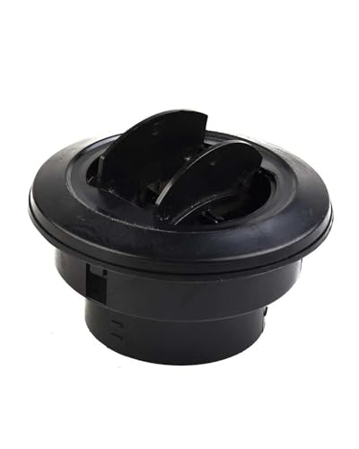 HGYFS5 Aire Acondicionado Outlet Cover Salida de Aire del Calentador de estacionamiento diésel para Coche, camión, diésel, Giratorio, de 75 mm, Color Negro Coche Salida A/C Ventil