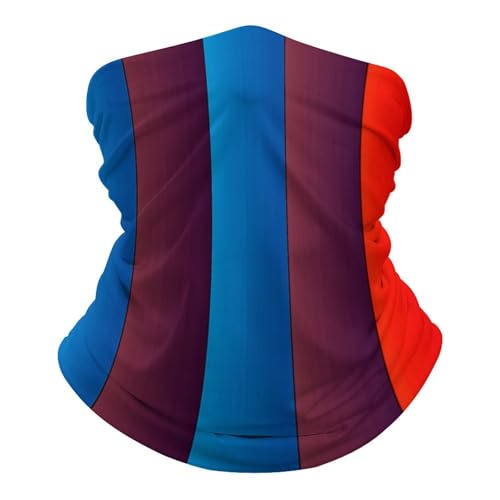 Buff de Cuello Resistente al Viento y Transpirable Color Rojo y Azul. Cubierta Facial Vertical para Rostro, Protección Solar y Contra Polvo. Ideal para Mujeres y Hombres en Senderismo y Pesca. miniatura 6