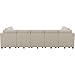 Belffin Large 15 Seat Modular Sectional Sofa with Storage Seat Corduroy Sleeper Sectional Sofa Bed Oversized Convertible Modular Couch for Living Room Beige