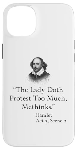 VFCNXsAEnbg̈p - The Lady Doth Protest Too Much X}zP[X iPhone 14 Plus p
