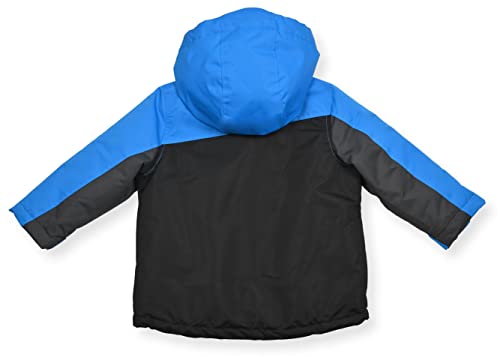 Image of Arctic Quest Boys' Bib Snow Pants and Ski Jacket Water-Resistant Snowsuit for Kids Winter Hooded Jacket, Blue Shadow, 2T