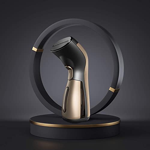 Isteam Steamer For Clothes [Luxury Edition] Powerful Dry Steam. Multi-Task: Fabric Wrinkle Remover- Clean- Refresh. Handheld Clothing Accessory. For All Kind Of Garments. Home/Travel [Ms208 Gold] #TOP4