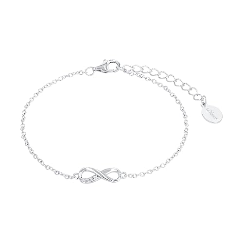 s.Oliver Damen Armkette Infinity, 925er Sterling Silber rhodiniert