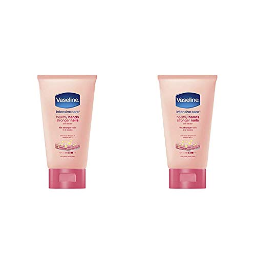 Vaseline Intensive Care Hand Cream Healthy Hands Stronger Nails 75ml (Pack of 2)