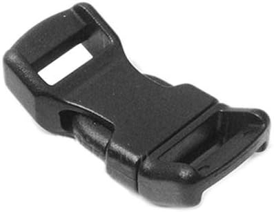 BlastCase 60 PCS 1/2 Black Contoured Side Release Plastic Buckles by Generic