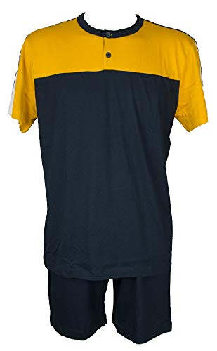 Pyjama homme coton premium col séraphim et finitions soignées article U087ND