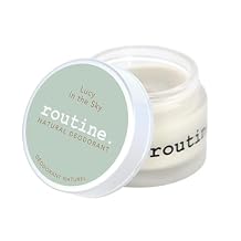 Routine. Natural and Aluminum Free Deodorant 2 Fluid Oz. for Women and Men | Lucy in the Sky | Lavender, Patchouli, and Vanilla Cream Jar Formula