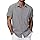 HMIYA Herren Hemd Baumwolle Hemd Sommer Freizeithemd Businesshemd Regular Fit Kurzarmhemd,Hellgrau,3XL