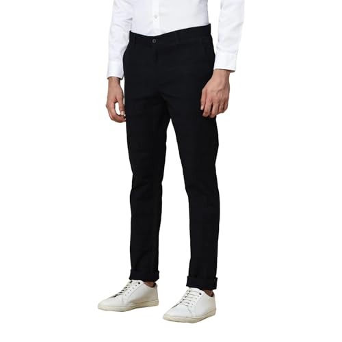 Image of Blackberrys Men's Cotton Blend Slim Casual Trousers