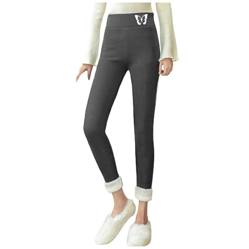 Leggings femme polaire contre le froid pantalon hiver taille élastique