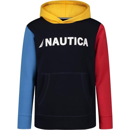 Nautica Boys' Long Sleeve Fleece Pullover Hoodie