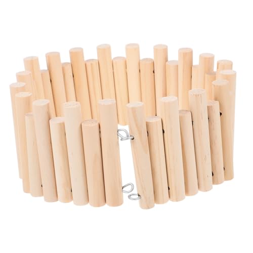 ROMISBABA ハムスターベビーサークルのおもちゃ プラットホーム 小さい ハムスターフェンス 曲げられる 橋 のおもちゃ シュガーグライダーの 動物のはしご 木