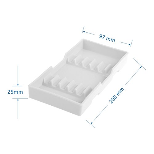 Easyinsmile Schubladenorganizer Instrumentententablett Halter (A, weiß) Cover