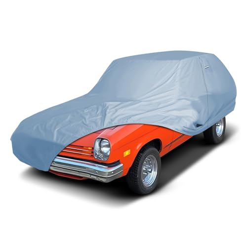 Image of iCarCover Premium Car Cover for 1971-1977 Chevy Vega Wagon Heavy Duty Waterproof All Weather Automobiles Custom Fit Indoor Outdoor UV Snow Protection Covers with Straps and Bag