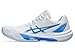 ASICS Women's Sky Elite FlyteFoam 3 Volleyball Shoes, 10, White/Blue Coast