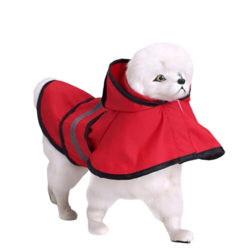 犬用レインコート かっぱ ポンチョ 防水 撥水 通気 軽量 ドッグ ジャケット ペット雨具 小型犬 中型犬 大型犬 脱着簡単 反射 調整 収納可 メッシュ裏 リード穴 着脱簡単
