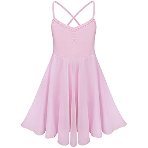 IEFIEL Vestido de Danza Ballet Tutú para Niña con Braguita Interior Cover
