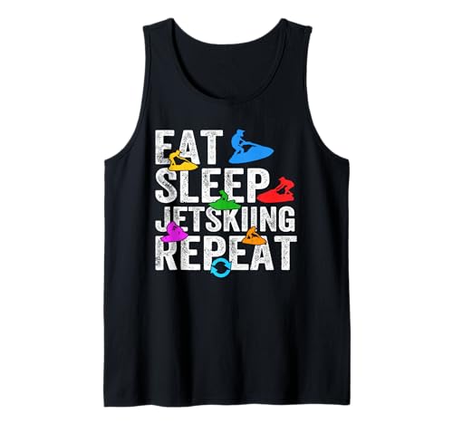 Eat Sleep Jet ski Repeat - Funny Jetski Racing Jetskiing Camiseta sin Mangas