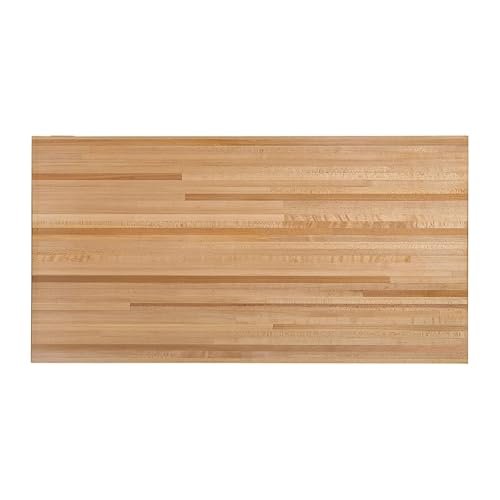 CONSDAN Butcher Block Countertop, 48 x 25 Inches,...