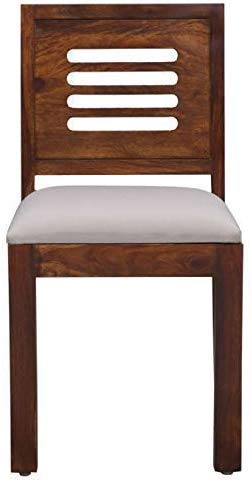 Image of Jangid Handicraft Solid Sheesham Wood Dining Table 2 Seater | Wooden Two Seater Dinning Table with 2 Chairs for Home | Chairs with Cushion | Dining Room Sets for Restaurants | Rosewood, Teak Finish