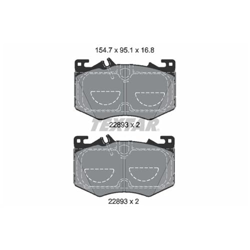 Garnitures de frein à disque TEXTAR 2289301 plaquettes auto - 3