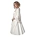 Produktbild Poirier Strick Stola gestrickter Schal Ivory Blush Brautjacke Jacke Poncho Tuch Braut Hochzeit Brautkleid Strickjacke (Blush)