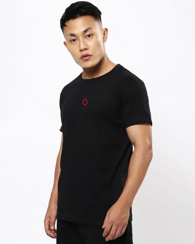 Image of Bewakoof Men's Graphic Printed 100% Cotton T-Shirt - Regular Fit, Round Neck, Half Sleeves