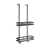 ABMEESUNG: Größe jedes Hängeregals: 351 x 120 x 54 mm, Abstand zwischen 2 Korbböden: 283 mm. Sehr gut geeignet für große Shampoos und Duschgels. Das Open-Grid-Design ermöglicht maximale Entwässerung und Luftzirkulation.
