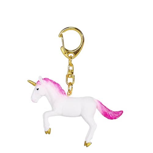 Porte-clés Licorne Rose Vif MOJO Fantasy, cadeau d'anniversaire enfant