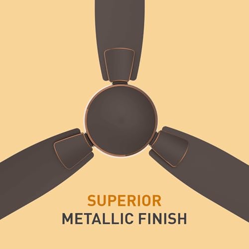 Image of Crompton Highspeed Toro 1200 mm Designer Ceiling Fan | BEE Star Rated Energy Efficient | Anti-Dust | Active Power Technology | Upto 50% Less Heating | 2 Year Manufacturer Warranty | Magic Brown