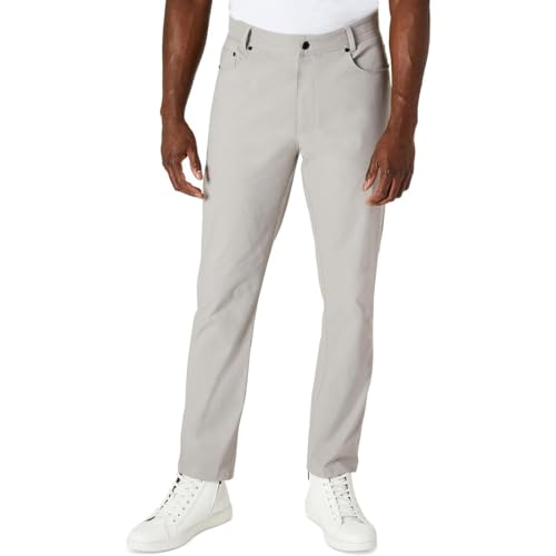 Kenneth Cole Flexible 5-Pocket Pant | Water-Resistant Dress Pants for Men | Slim Fit Men's Pants