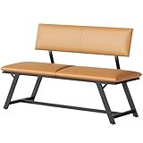 HOOBRO Banco de 139 cm, Marrón y Negro ECB18CD01