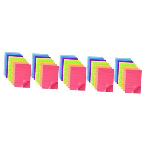 Notes claires et repositionnables | Blocs-notes mémo horizontaux à lignes