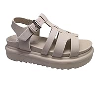 Core Collection Women's Platform Chunky Sandals,Ankle Strap, Open Toe Ladies Gladiator Sandals (BEIGE CAGE, UK Footwear Size System, Adult, Women, Numeric, Medium, 5)