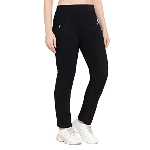 Image of Fashiol Women's Winter Lower | Woolen Fleece Lined Track Pants | Warm & Comfortable Winter Wear | Relaxed Fit Elastic Waist Joggers | Soft Lounge Sweatpants with Pockets | Stylish & Cozy